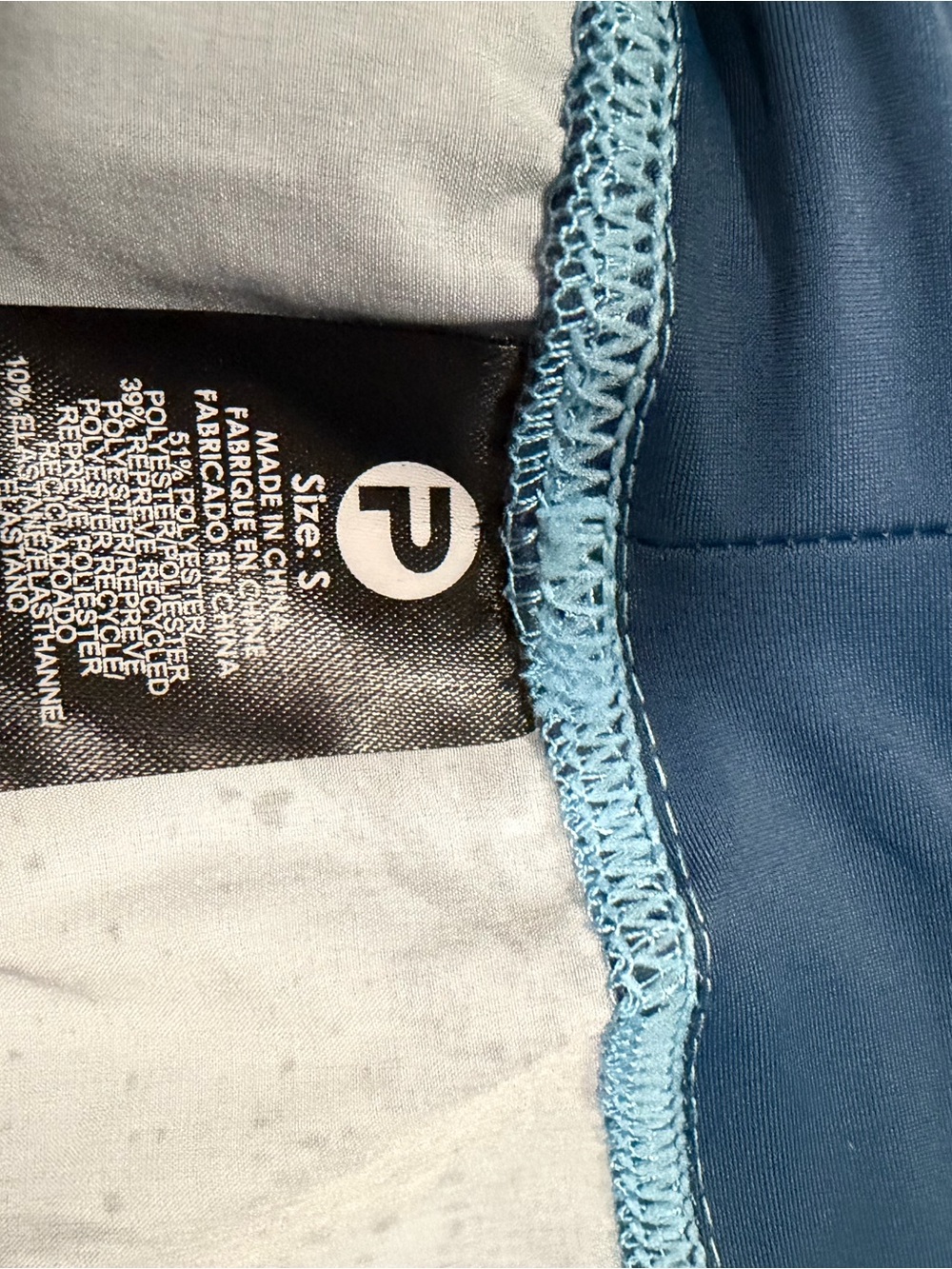 NWOT Pelagic Women's Navy and Teal Ocean Print Athletic Shorts - Picture 3 of 3
